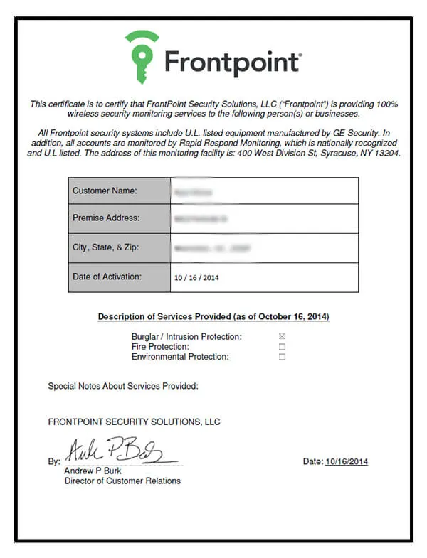 frontpoint-certificate